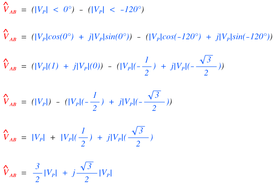 Square Root 3 And Three Phase Power Where Does It Come From 